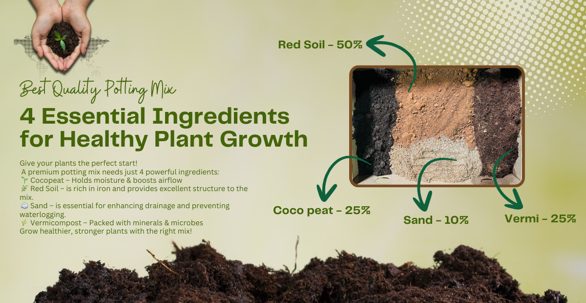 Best Quality Potting Mix With 4 Basic Ingredients – Pick Your Plant