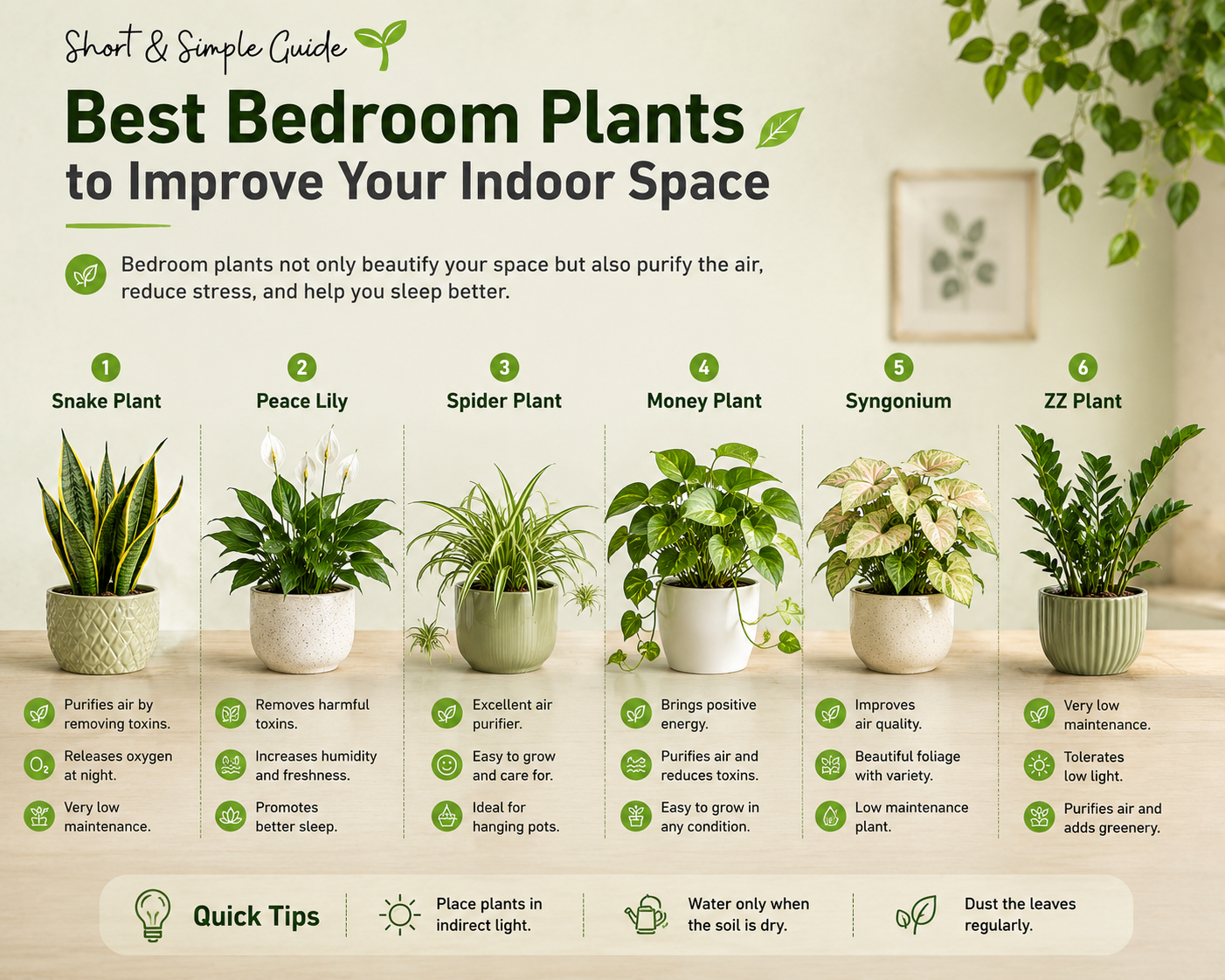 Best Bedroom Plants to Improve Your Indoor Space