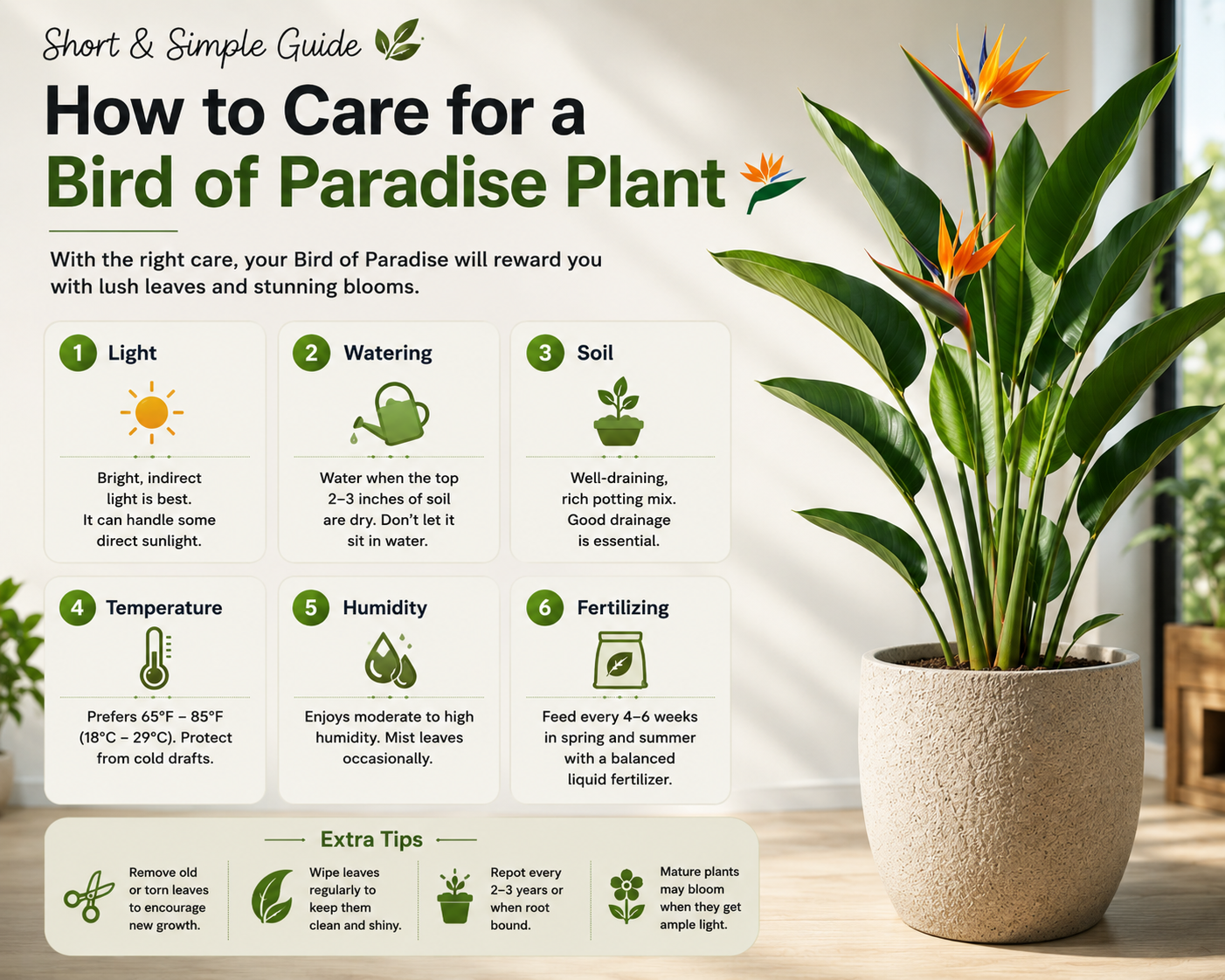 How to Care for a Bird of Paradise Plant