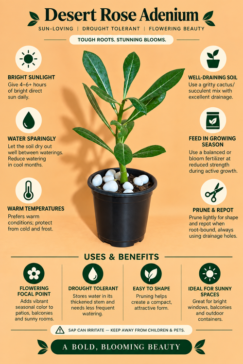 Desert Rose Adenium Plant Sapling