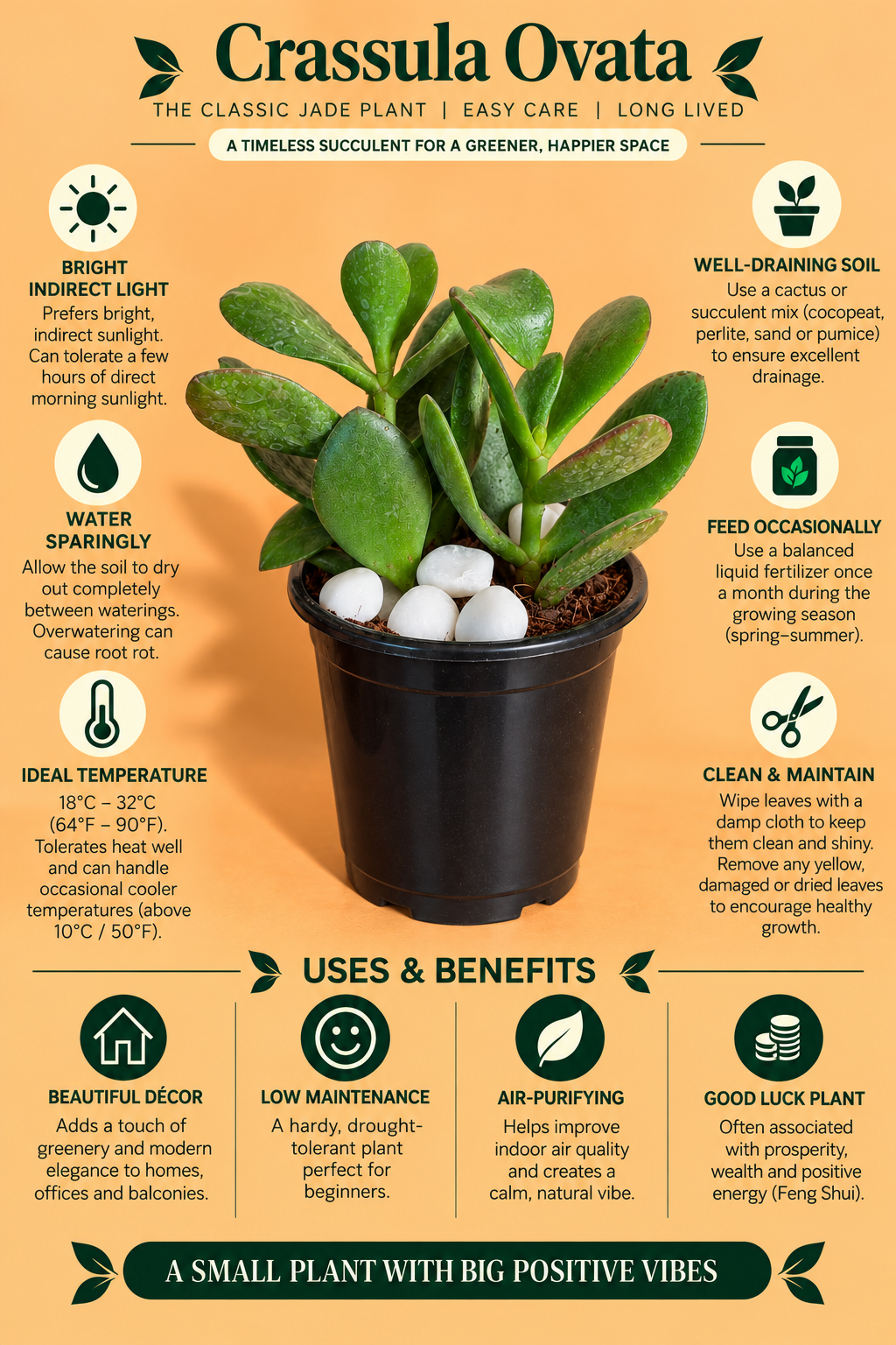 Crassula Ovata Plant (1pc)
