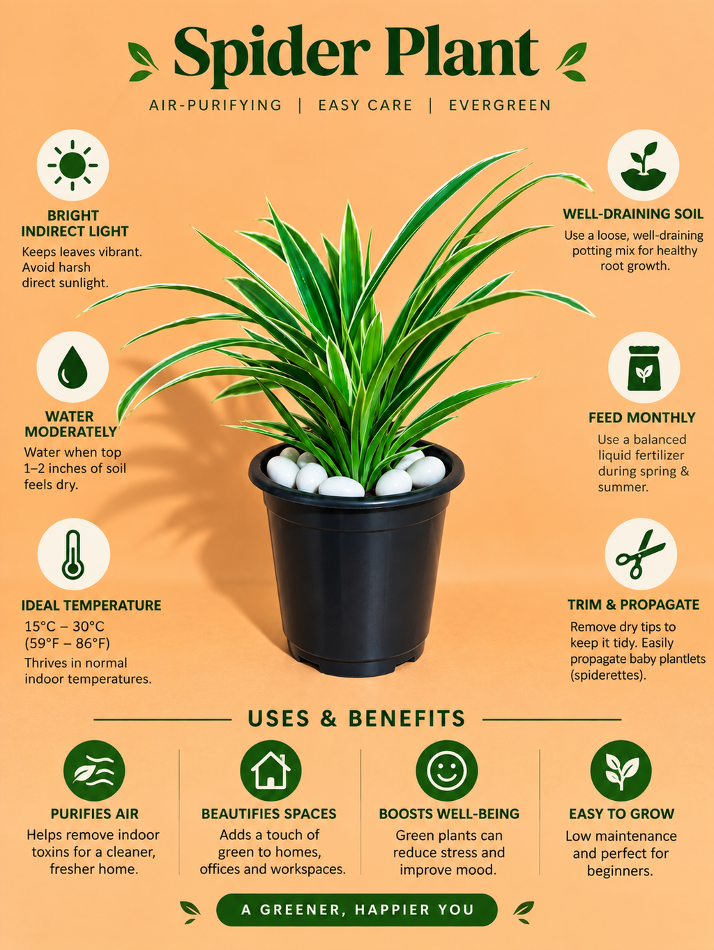 Spider Plant Sapling (1pc)